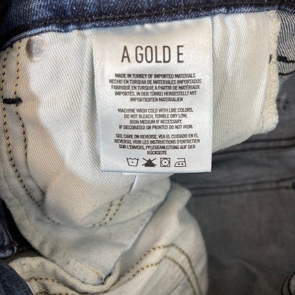 AGOLDE Sophie Crop Mid Wash Distressed Jeans Sz 26 - Picture 14 of 16
